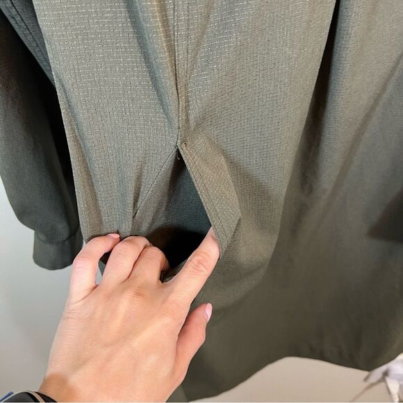 ✨ Duluth Trading Co Women’s Green Collared Long Sleeve Dress XS - Picture 7 of 11